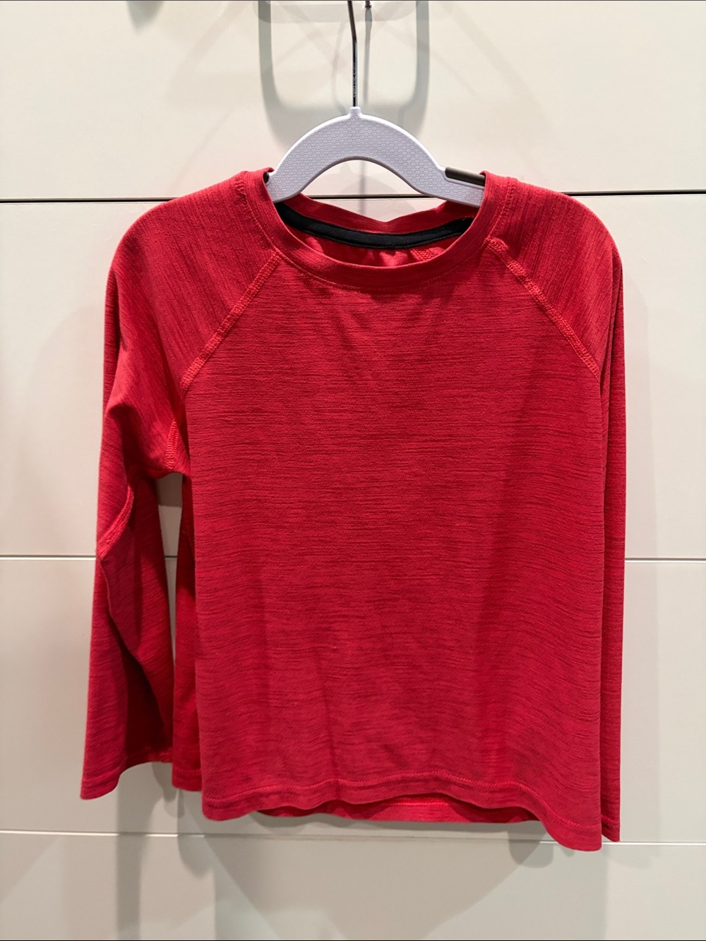 Kids Red Long-Sleeve Crewneck Top - Old Navy